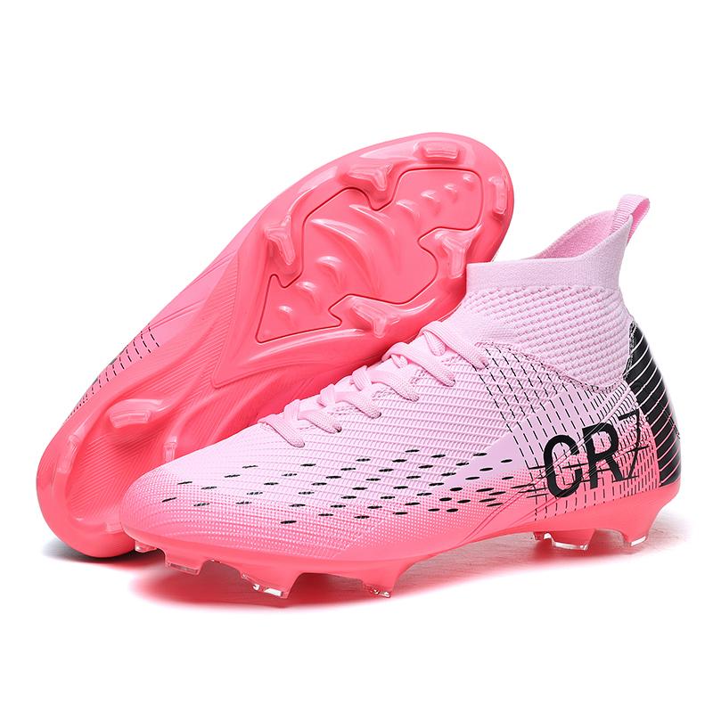 Herren/Damen Professionelle Fußballschuhe Anti-Rutsch FG Stollen Fußballstiefel Atmungsaktive High-Top Trainingsschuhe