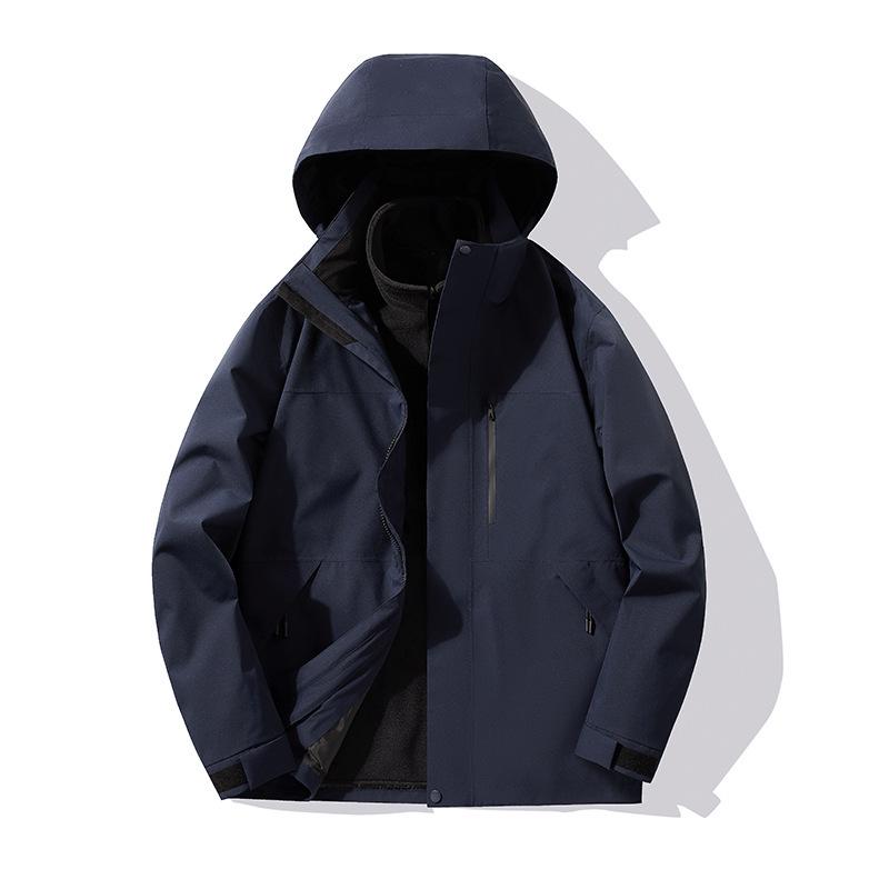 Fully Seam-Sealed Thermal Bonded 3-in-1 Windproof Waterproof Mountaineering Jacket for Men and Women