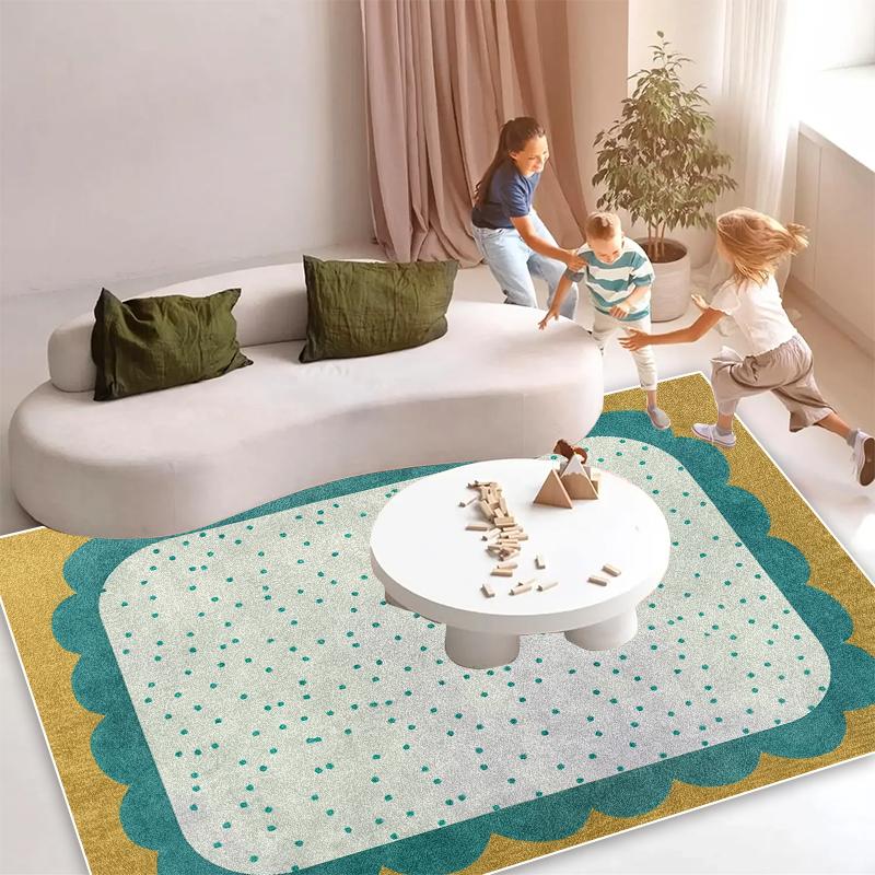 Modern Geometric Comfortable Soft Rug for Living Room Decoration Large Bedroom Cloakroom Carpets Washable Children's Play Mat