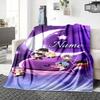 Custom Name Moonlit Adventure Blanket for Couch & Bed, Plush Cozy Fuzzy Blanket Super Soft & Warm Blankets for Fall and Winter. 0908182