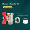 PPR Male Thread Union Ball Valve, 1/2" External Thread, Full Bore, Copper Water Heater Pipe Valve.