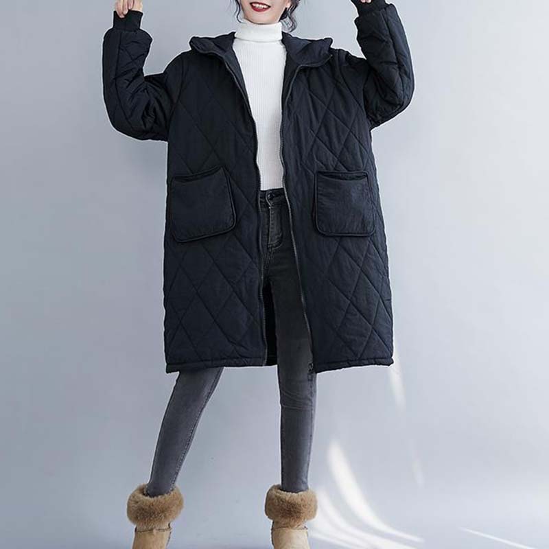 Mantel für Damen Verdickt Herbst Winter Windjacke Übergröße Wasserdicht Lässige Jacke