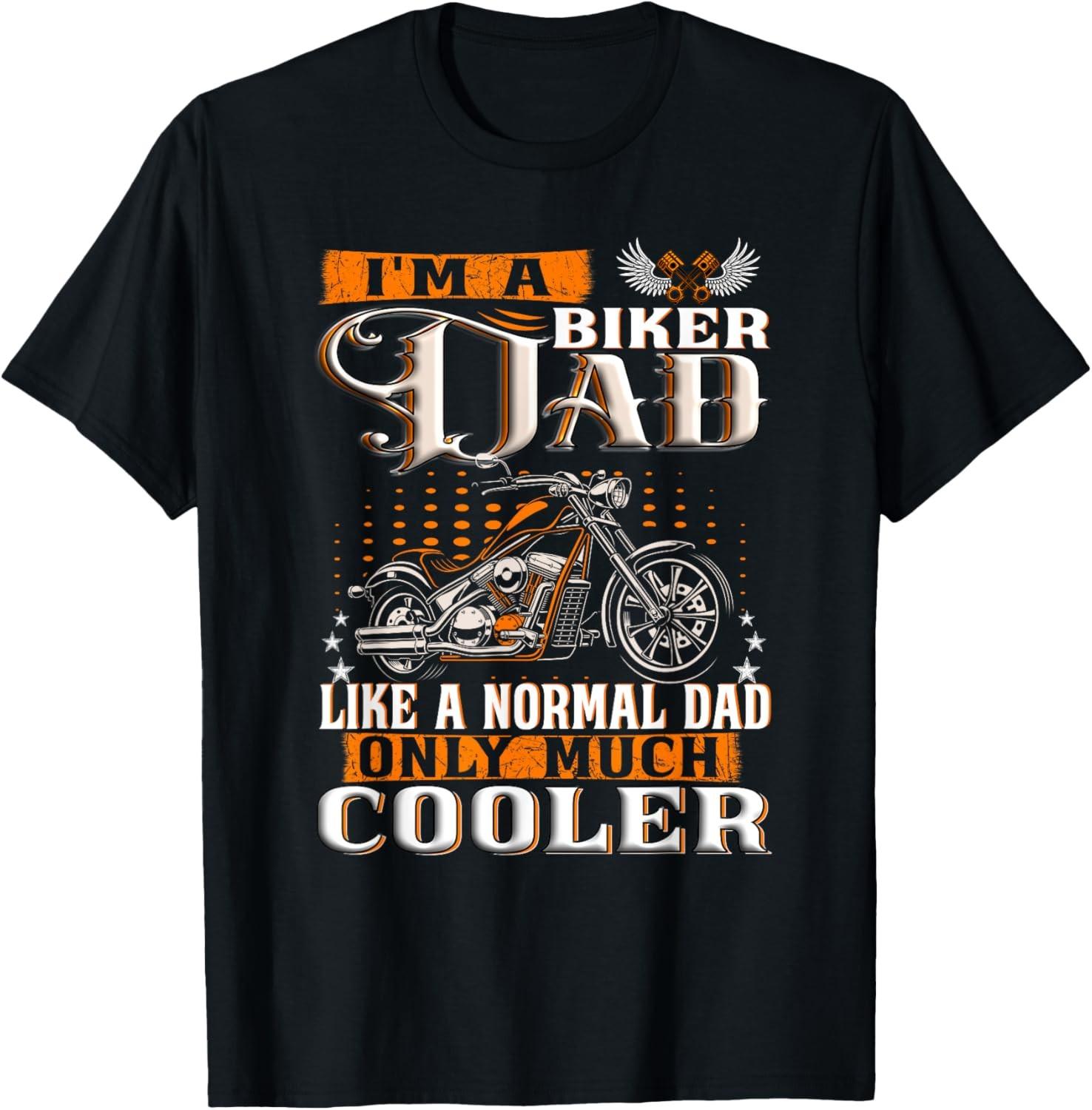 Mens Gentlemen Funny - I m a Biker Dad saying motorcycle T-Shirt S разноцветный