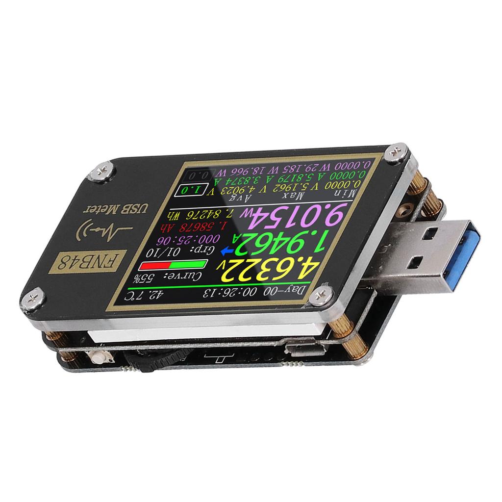 USB Voltmeter Ammeter Color Screen Digital USB Tester PD Trigger Voltmeters for IndustryWith Bluetooth