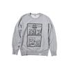 Uniqlo X Keith Haring Cartoon Print Crewneck Sweatshirt Men Sweatshirt Gray 446371-03