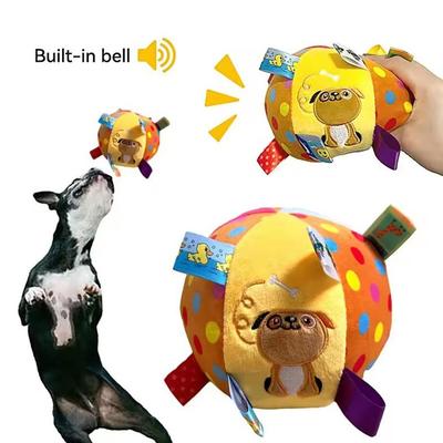 Interactive Ball Toy With Sound For Small Large Dogs Chewers Training Decompress Cleaning Tooth Boredom Relieving Pet Supplies