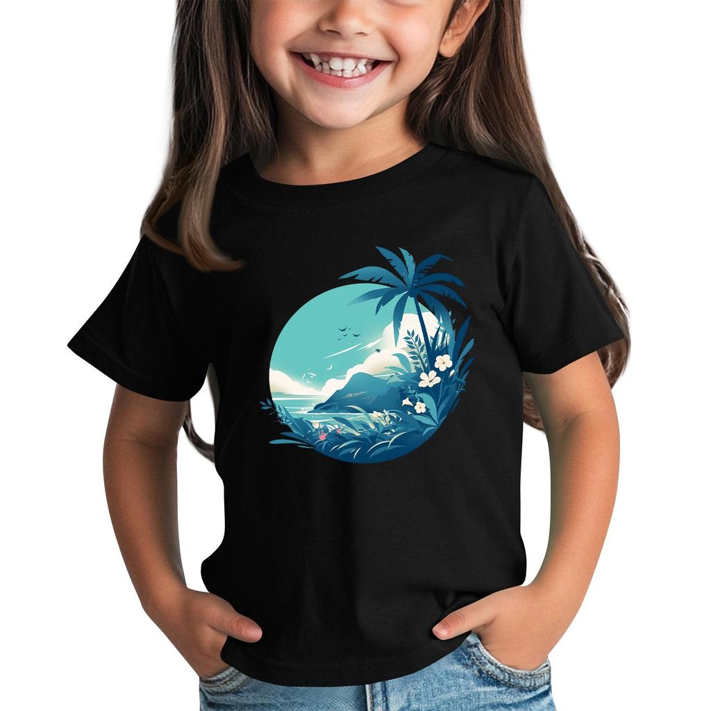 Toddler Girl Boy T-Shirts Kids Top Boys And Girls Printed Short Sleeved T-shirt