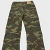 2023 High Waist Retro Military Green Camouflage Wide-Leg Jeans