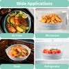 Air Fryer Silicone Basket Foldable Round Square Mold Airfryer Oven Baking Tray Pizza Fried Chicken Basket Reusable Pan Liner