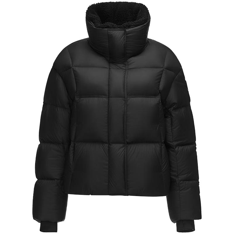 

Tanboer Women s Lamb Wool Collar Short Puffer Jacket L (170cm)