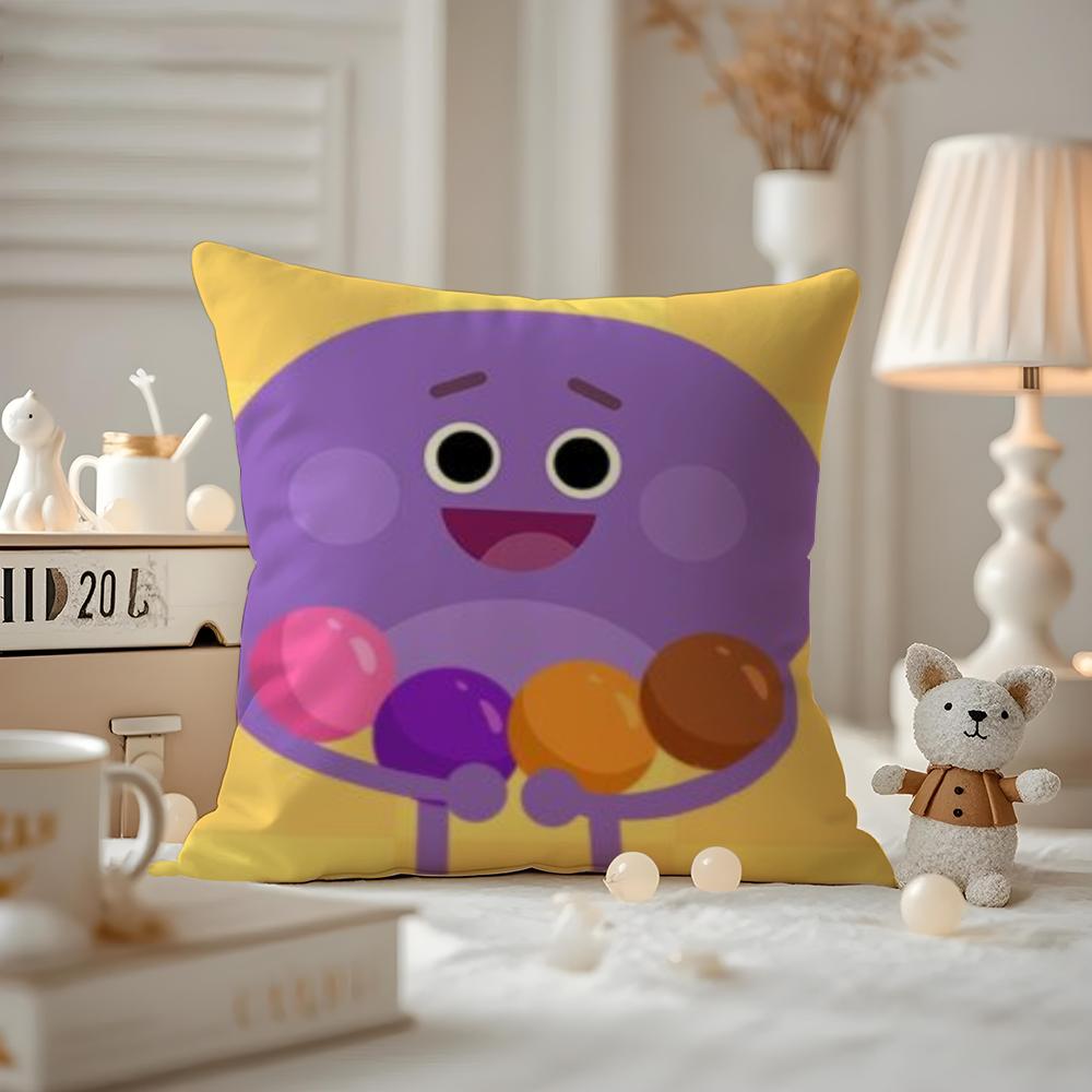 THE Bumble Nums Humble Cushion Cover Anti-dustmite Pillowcase Invisible Zipper Silky Short Plush Sofa Cushion Cover