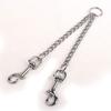 Stainless Steel 2 Way Dog Leash Wear Resistant Pet Training Lead Twin Lead for Two Dogs  Walking