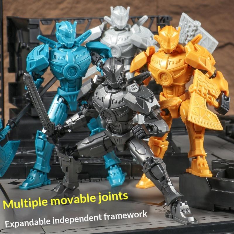 3D-gedruckte mehrfarbige Mecha Actionfigur Spielzeug Bewegliche Gelenke Mechwarrior Spielzeug Für Jungen Spielzeugsammlung Geschenke