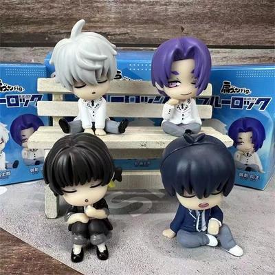 Blue Lock Figurine Bachira Meguru Figurine Nagi Seishiro Isagi Yoichi Mikage Reo Figurine Anime Modèle Version Q Statue Pvc Poupée Cadeaux