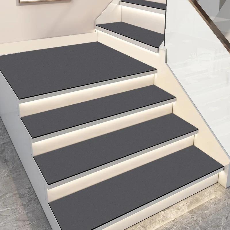 

Absorbent PVC Leather Long Strip Carpet Non-slip Floor Mat for Kitchen Laundry Room Modern Home Decor Stair Step Rug 1pc 76x76cm(30x30in)