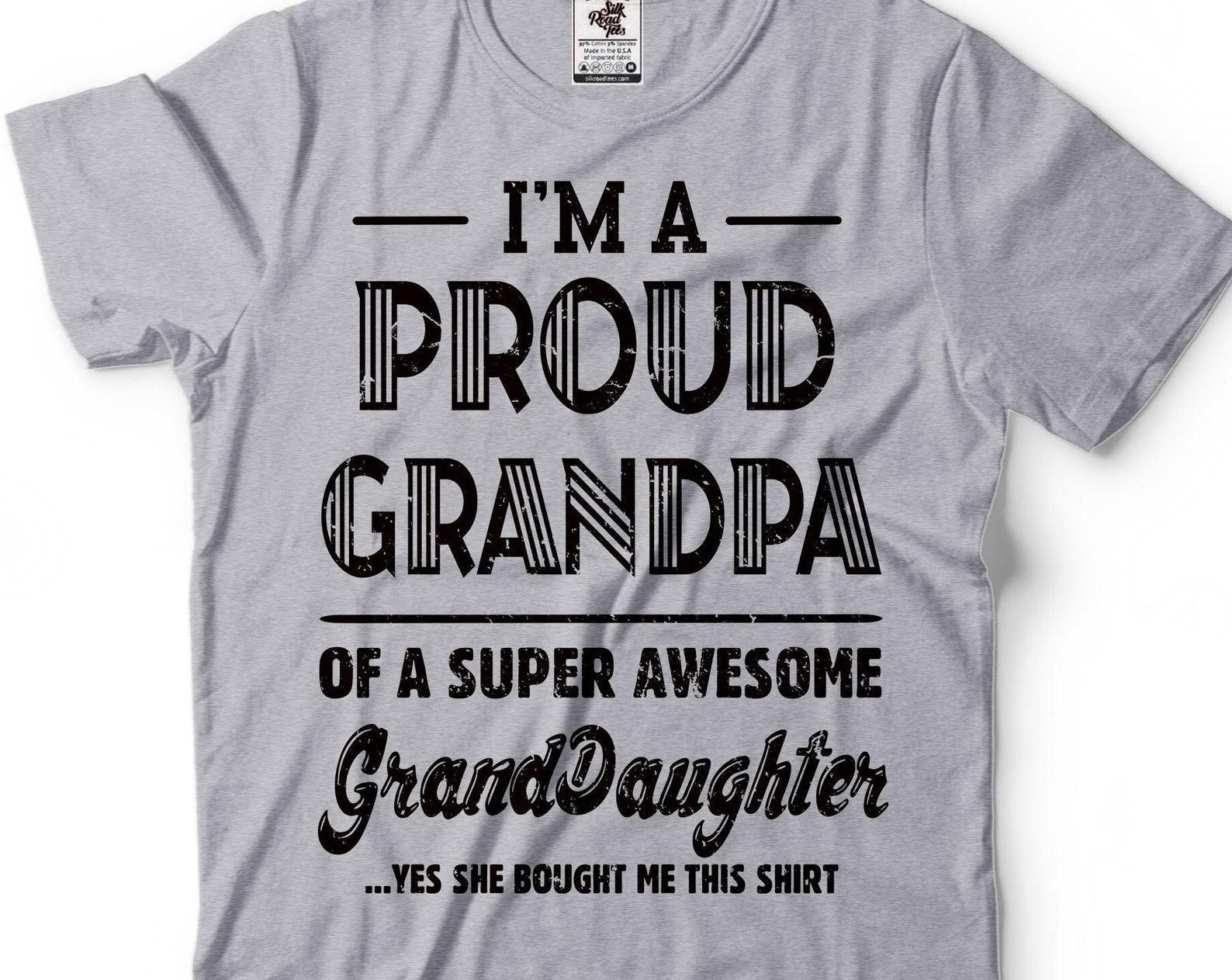 Proud Grandpa T-Shirt: Gift from Granddaughter L