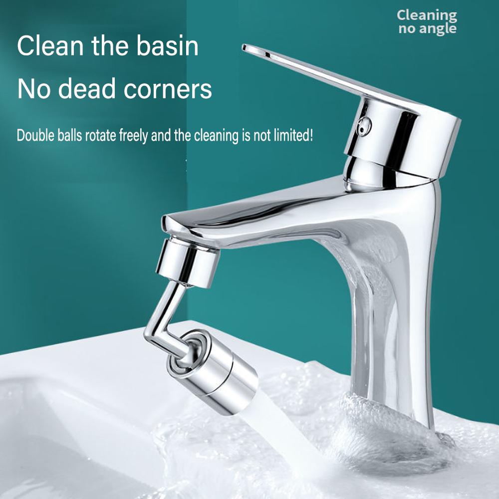 720° Universal Rotation Faucet Extender Dual Mode Sprayer Head Kitchen Robot Arm Extension Taps Bathroom Swivel Faucet