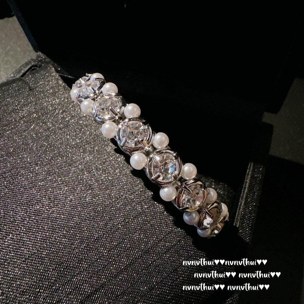 Flower Fairy Sugar Cube Gem Pearl Shredded Silver Necklace, Papalacha, Argyle Pink Flower Zircon Earrings