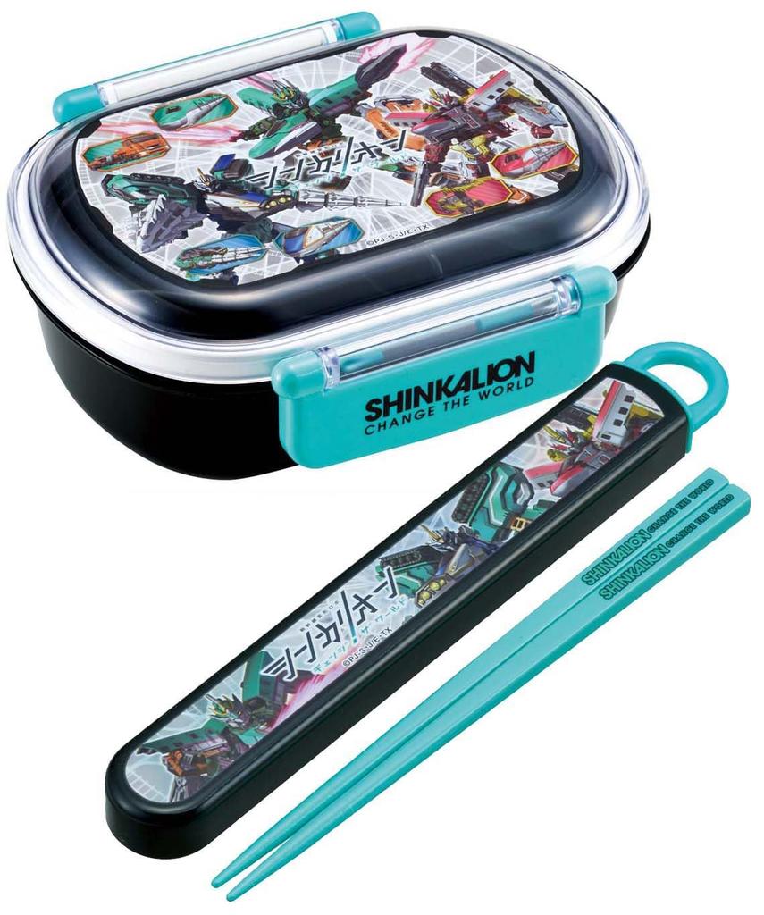 Skater Bento 360ml mit einem Flauschigen Hergestellt in Einzelner Spülmaschinen- und Mikrowellen-Shinkalion-Welt für Kinderbox, Fassungsvermögen, Deckel, Japan, Etage, Sicher,