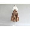 Kaki Geometrische Vintage Hoge Taille Avondjurk A-lijn Losse Damesrok Knielengte Lange Rokken voor Dames Kleding Mode