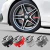 New 4pcs 75mm  For Mercedes Benz Black Red Raised Car Styling Wheel Center Cap Hub Covers Badge Car Accessories AMG A00040009001