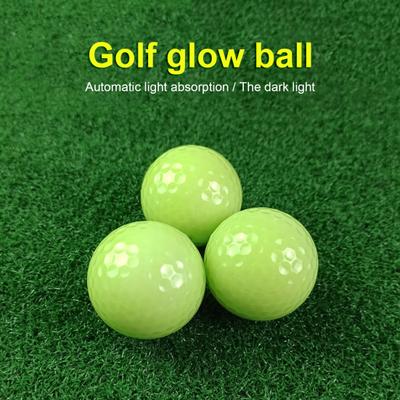 Golf Ball Fluorescent Automatic Light Absorption Wear-resistant Good Elasticity High-Strength Best Hitting Environmentally Friendly Glow In The Dark