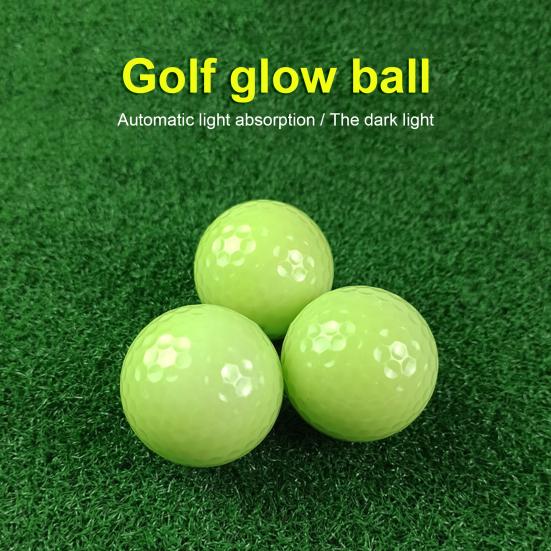 Golf Ball Fluorescent Automatic Light Absorption Wear-resistant Good Elasticity High-Strength Best Hitting Environmentally Friendly Glow in The Dark