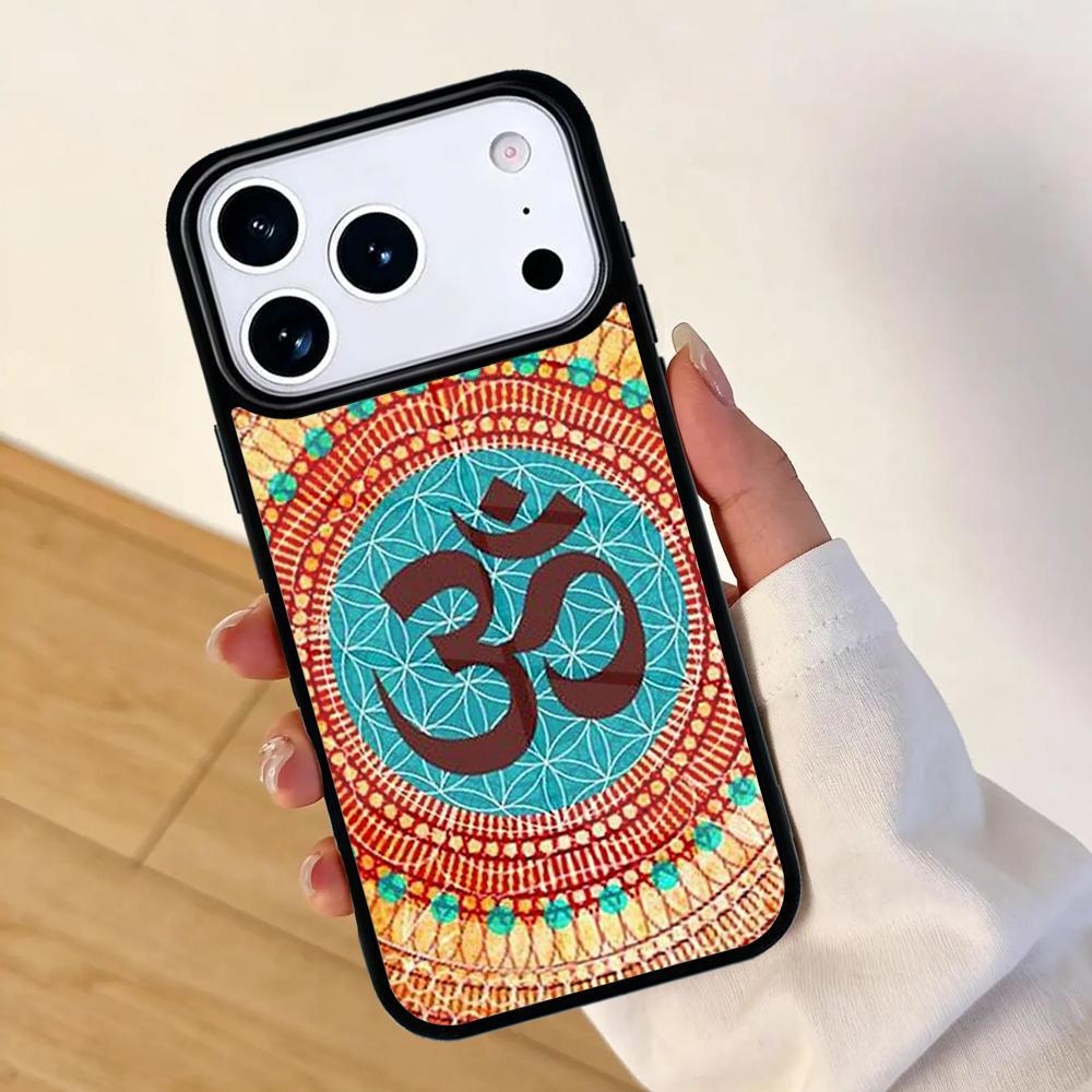 Yoga Om Mandala Colourful Phone Case For Apple iPhone 17 Air 16 Pro Max 15 Pro Max 14 13 12 11 Mini Back Cover