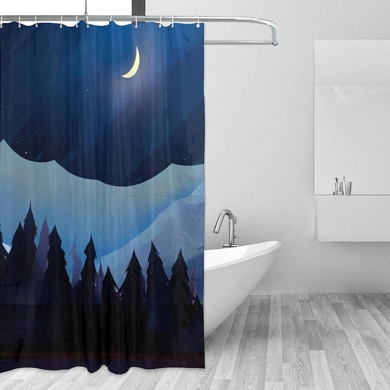 

Personalized Photo Shower Curtain Custom- Customizable Decor for a Unique Bathroom Look W90xH180cm