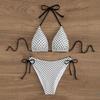 2025 Sexy Wavy Cutout Bikini Set - Tie-Up 2-Piece Swimsuit for Women