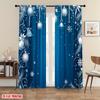 JIT 2pcs Delicate Floral Window Curtains   Christmas Rod Pocket Polyester Draperies   Home Decor   Room Darkening