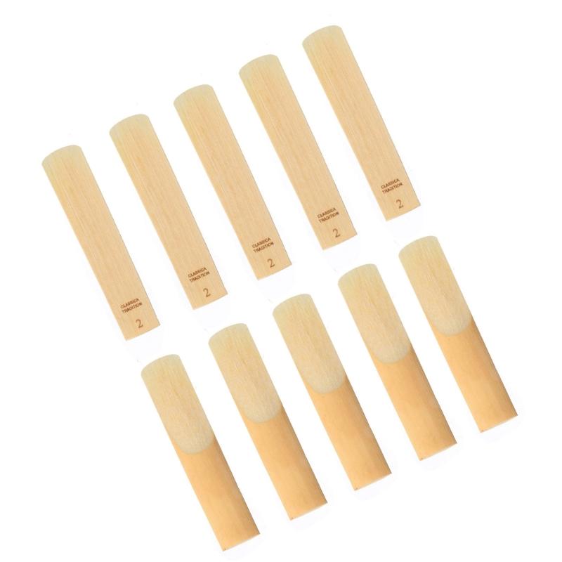 Set di Ance Professionali per Sassofono 10 Pezzi Tono con Forza 2.0/2.5/3.0 Suono Eccellente