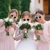 8PCS Cat Eye Glasses Heart-Shaped Plastic Frame Polycarbonate Decorative Vintage Included for Party Wedding Music Festival