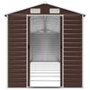 Garden Shed Brown 191 x 810 x 198 cm Galvanized Steel
