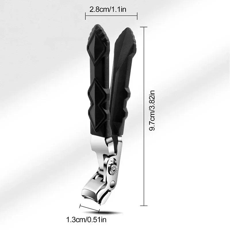 

Новые 1 шт. Ножницы для ногтей с защитой от брызг, Большие, Толстые, Твердые, Специальные ножницы для ногтей, Диагональные плоскогубцы, Ножницы для ногтей, Бытовые инструменты для маникюра чёрный