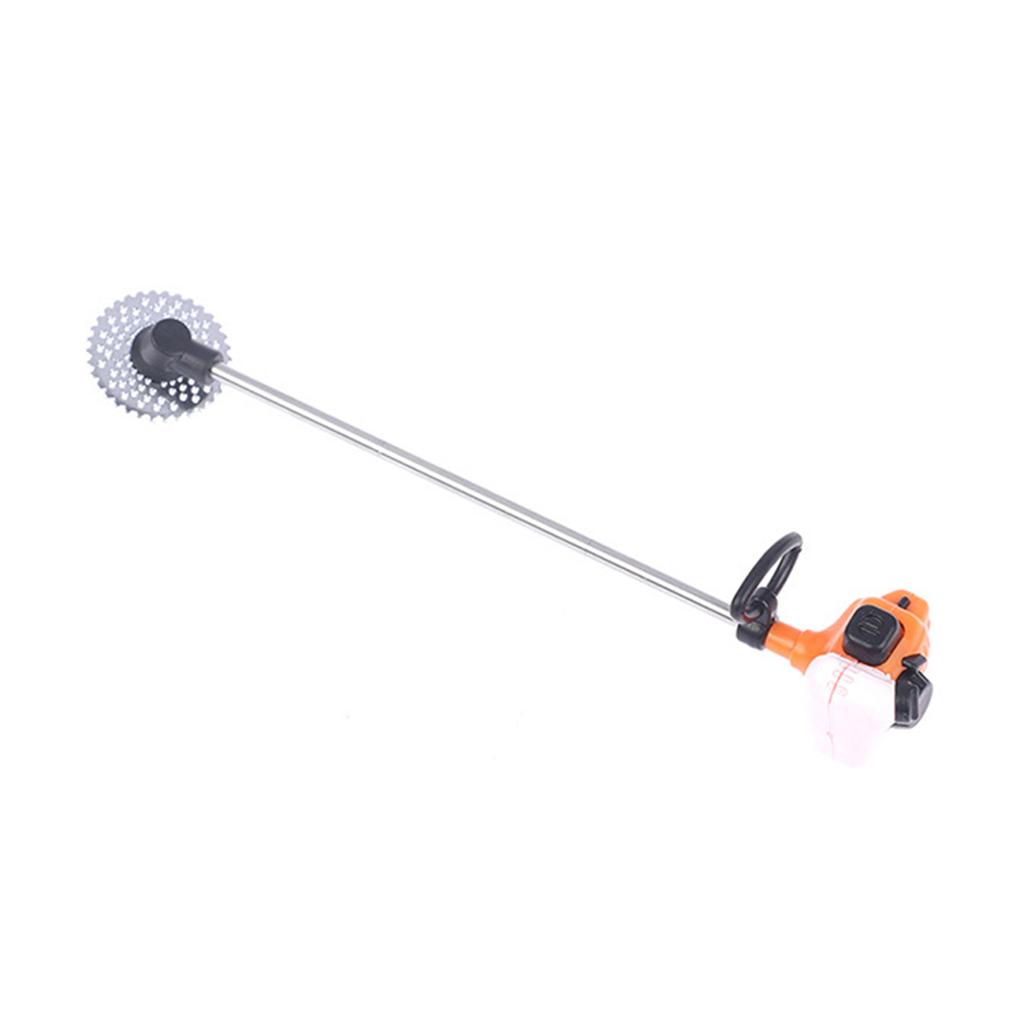 Kleiner Rasenmäher für Puppenhausgarten-Ausstellung Miniatur-Kettensäge 1/12 Puppenhaus-Ausstellungsmöbel Puppenhausdekorationen