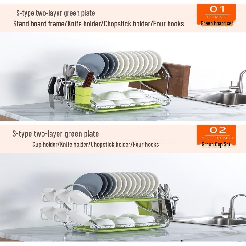 Cmaos Multi-layer Kitchen Dish Drying & Storage Rack