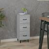 Vidaxl Cabinet, Sonoma Grey Oak, 34.5X34X90 Cm Material Wood-Based