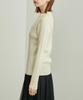 ROPE PICNIC Scallop Neck Rib Knit Pullover Black Maine Size 38 Women's BIOGRACE(R) Sweater, (01),