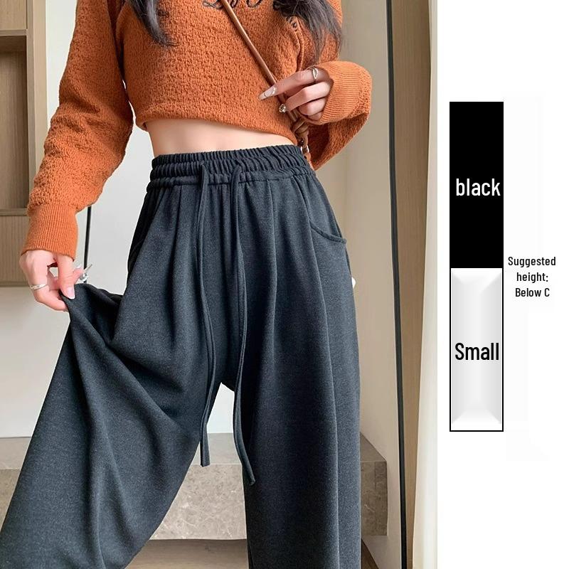 145 Petite High Waist Wide Leg Pants - Glutinous Rice Soft Drapey Straight Leg, Perfect for Spring & Autumn.