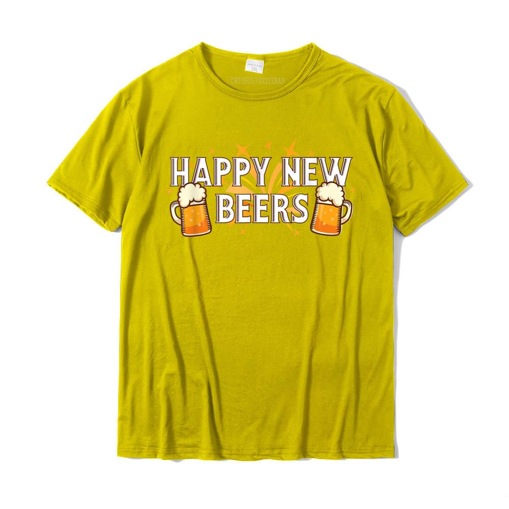 Happy New Beers New Year NYE Party Funny New Years Eve TShirt Cotton Tops Tees For Unisex Printed On T Shirt Custom Coupons