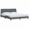 VidaXL Cadre de lit sans matelas gris foncé 180x200 cm tissu 3310616
