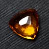 Natural Orange Sapphire Loose Gemstone Trillion Cut 8.10 Ct September Birthstone for Gem Collections
