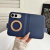 360°Rotating Bracket Business Slot Wallet Card Leather Magnetic Phone Case For IPhone DUO 18 Fold Anti Scratch for Magsafe Wireless Charge Cover