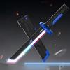 Lightsaber Star Spray Battle Sword Colorful Lights Cool Spray Lightsaber Toy Double Sword Combination Laser Sword Without Flint