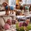 Autumn and Winter New Pet Clothes Lamb Wool Double-layer Dog Clothes Coat Small Medium and Large High Neck Warm Dog Clothes