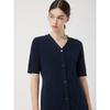 Cc Collect V Neck Pleats Knit Dress C252kse031