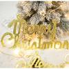 Merry Christmas Sign - Christmas Tree Decoration, English Letter Ornaments