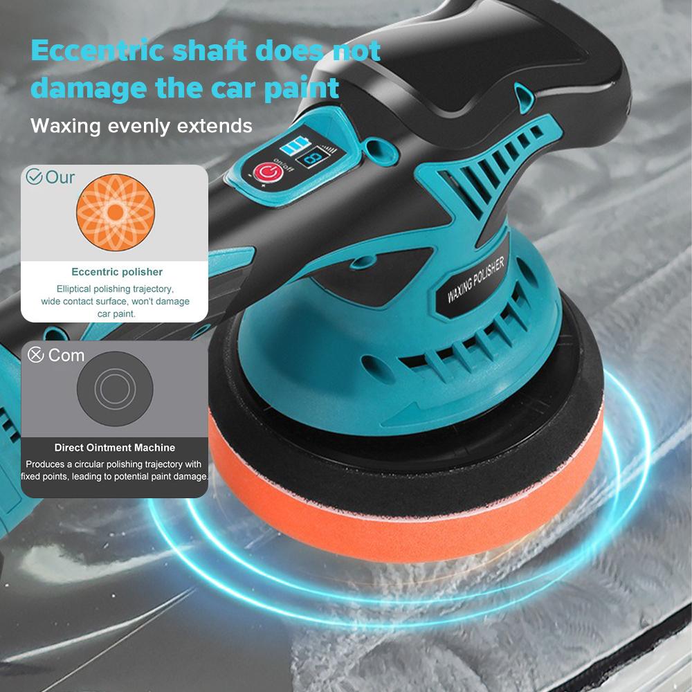 21V 5500RPM Cordless Polisher 150mm Electric Angle Grinder Mini Grinding Machine Diamond Cutting Power Grinder 8 Modes