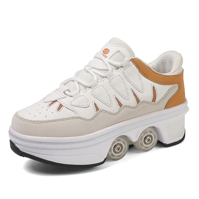 

Деформированные роликовые коньки для детей/подростков Обувь для четырехколесных роликовых коньков Обувь для двухрядных роликовых коньков 37 хаки